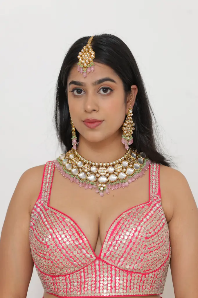 Kundan Bridal Set Dual Color 